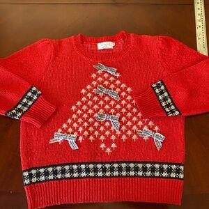 Sweater Loft Red‎ Holiday Sweater Ugly Christmas Vintage